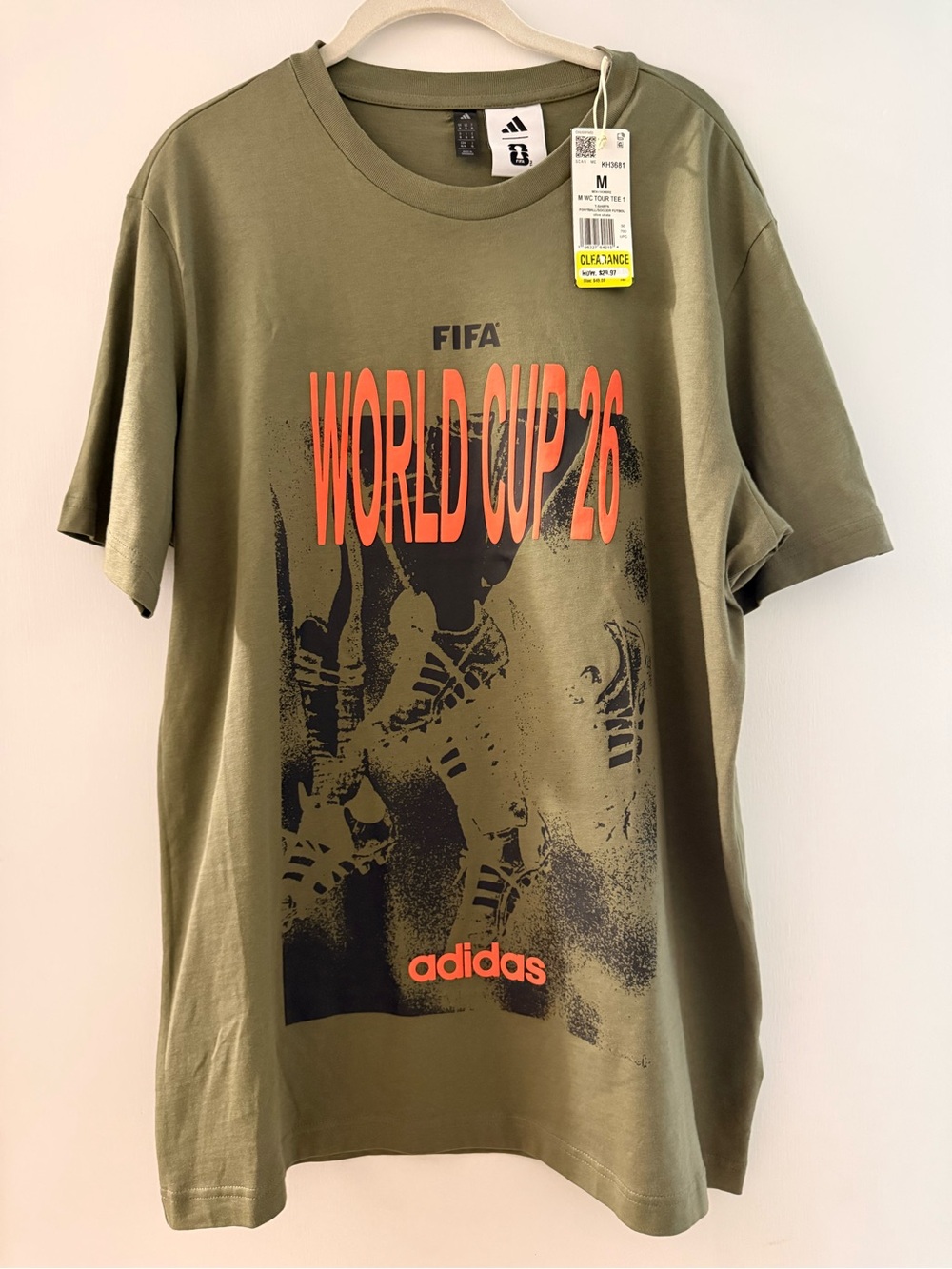 adidas Olive Short-Sleeve FIFA World Cup '26 Graphic Tee